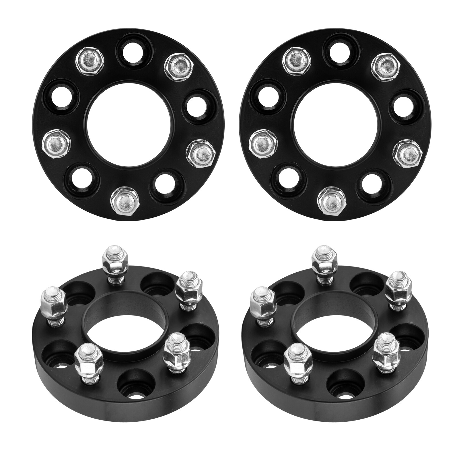 4pcs 1" Wheel Spacers Adapter 5x4.5 to 5x4.5-M14x1.5 Studs-70.5mm For Ford GT