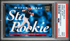 1995 UPPER DECK ELECTRIC DIAMOND GOLD ROOKIE PARALLEL #225 DEREK JETER SP PSA 9