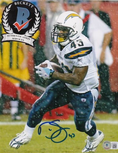 DARREN SPROLES  SAN DIEGO CHARGERS  BECKETT AUTHENTICATED ACTION SIGNED 8x10 - Picture 1 of 1