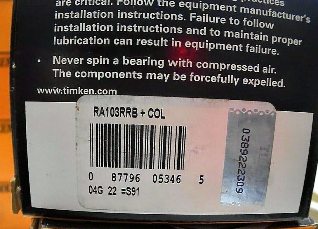 Timken Ra108rr col Ball Insert Bearing 1-1/2 Bore E Ccx | Meses sin interés