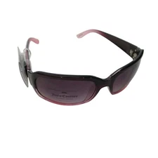Juicy Couture Womens Square Sunglasses UV Protection Solid Temples Pink NEW