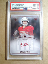 2023 Clayton Tune Luminance Rookie Year One Autograph Red RC PSA GEM MT 10