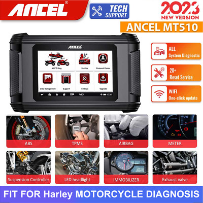 ANCEL MT510 Fit Für Harley Motorrad Diagnosegerät Profi OBD2 Alle System Scanner