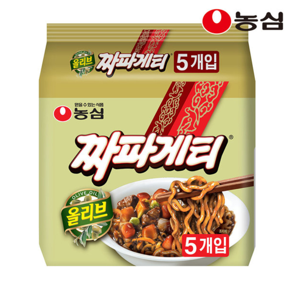 Nongshim jjapaghetti / Chajang Noddle Spagetti Ramen (5 Pcs)