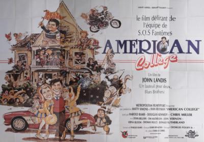 NATIONAL LAMPOON'S ANIMAL HOUSE - MOTO / COLLEGE / AUTO - SELTENE WERBETAFEL ...