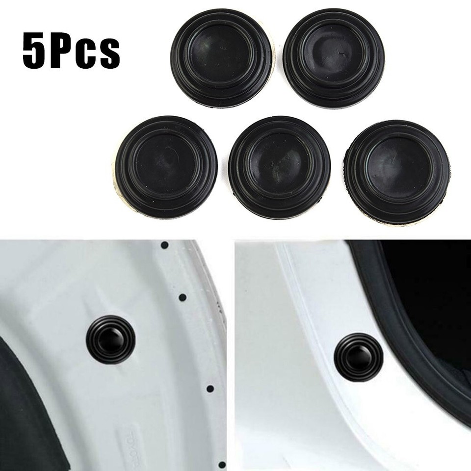 5 Pcs New Car Door Shock Absorber Sticker Silicone Gasket Soundproof