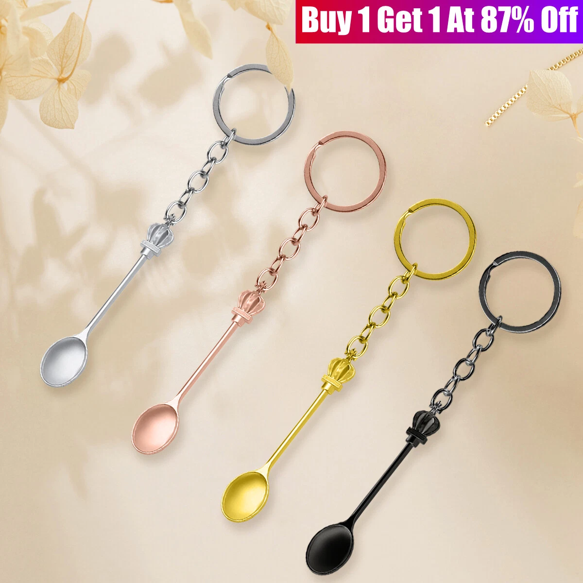 Mini spoon keychain sale