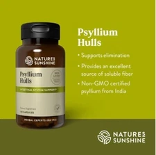 Psyllium Hulls ~ Organic Intestinal System Support ~ High in Soluble Fiber