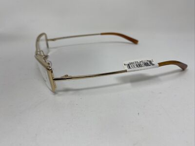 BEBE EYEGLASSES SIREN GOLD GLOW 50/14/135 HALF RIMLESS OA31