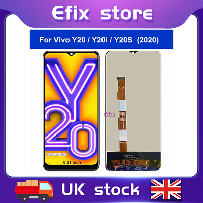 Für Vivo Y20 Y20i Y20A Y20G Y20S Y20SG V2043 V2027 LCD Display Touchscreen - UK