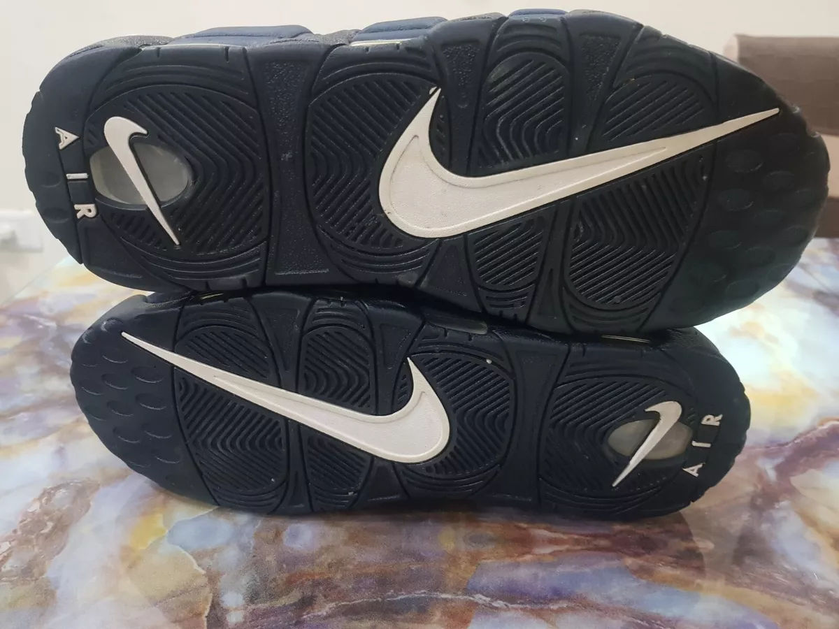 Nike Air More Uptempo Obsidian Blue Basketball Shoes US Men's Size 10 921948-400