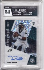 2020 Panini Mosaic #ANH-JHU Jalen Hurts Autographs No Huddle HGA 9.5 Excellent