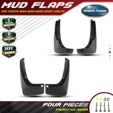 4x Front & Rear Splash Guards Mud Flaps Mudguards for Toyota RAV4 2000-2005 SUV