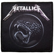 METALLICA - BLACK ALBUM - WOVEN PATCH - BRAND NEW - MUSIC METPAT11