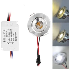 Mini 1w Led Downlight 52mm 2inch 6000k 4000k 3000k Ceiling Recessed 85-265v 110v