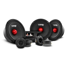 DS18 Car Speakers Package 4x Speakers 6.5" Mid Range 4x Super Bullet Tweeter