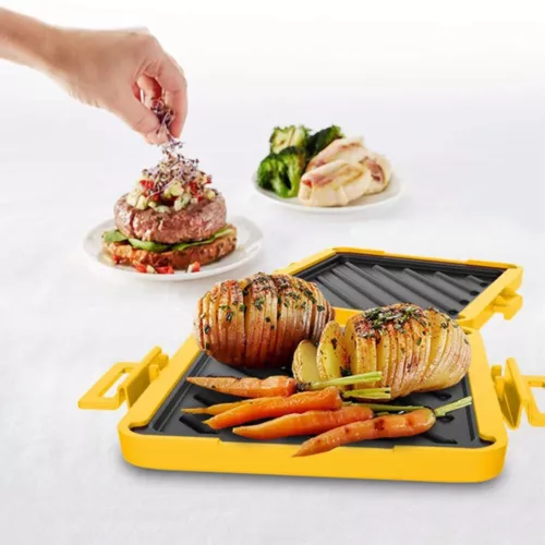 Mikrowelle Toastie Maker Sandwich Schnelles Frühstück Antihaft Panini Presse Grill - Bild 14 von 16