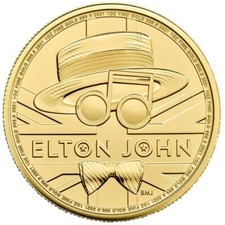 Elton John Music Legends Gold Coin (2nd) 2021 - UK - 1oz ST 3368.70 per troy oz