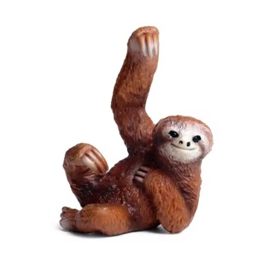 Sloth Monkey Toy Action Figure Small Animal Figurine Doll Gift for Kids