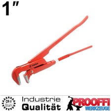 Eckrohrzange 1" Rohrzange Wasserpumpen Rohrschlüssel Zange 90° U-Maul 330mm Lang