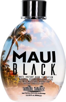 New Tanning Paradise Maui Black Tanning Lotion   Instant Dark Tanning Lotion