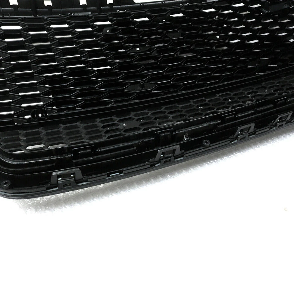 Grelha frontal de malha de favo de mel para Audi A7 S7 RS7 Style 2016 2017 2018 - Imagem 3 de 4