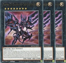 yugioh 3x Nummer 107: Galaxieaugen-Tachyonendrache MZTM-DE091 RARE DEUTSCH