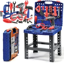 Kids Tool Set Bench 76 Pc Toddler Tool Bench Set with Electronic Play Drill