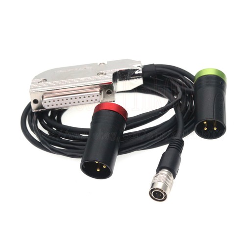 DB25 audio output to XLR 3pin hirose 4 pin power for Wisycom/Sennheiser receiver - Picture 6 of 6