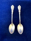Pair Of Sterling Silver Demitasse Spoon Reed & Barton Trajan 1892, 18 Grams  ML