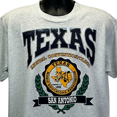 Vintage 90s Texas Music Educators Association T Shirt TMEA USA