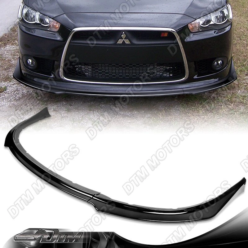 For 09 15 Mitsubishi Lancer GT GTS RA Style Painted BLK Front