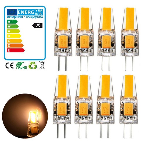 12V COB 10x G4 LED Birne 6W Warmweiß AC/DC Dimmbar Lampe Leuchte ...