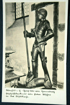 49629 Photo Postcard Nobility Monarchy Count Otto von Henneberg in Knight Armor around 1935