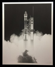 USAF DELTA II LIFT'S OFF @ COMPLEX 17-A SPECIAL INTEREST B & W PHOTO PL9C-11879