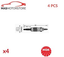 GLÜHKERZE GLÜHKERZEN NGK 3617 4PCS P FÜR MAZDA 121 III 1.8 D 1.8L 44KW
