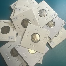 Lot of 20 Better Date Barber Silver Dimes 10c 1892-1916 POD&S (8352)