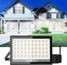 T-SUN 10000LM Flood Light Outdoor, 100W LED Security Light, IP66 Waterproof Flo