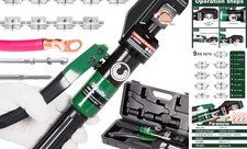 Hydraulic Cable Lug Crimper 10 US TON 12 AWG to 00 12awg~00awg Crimping Tool