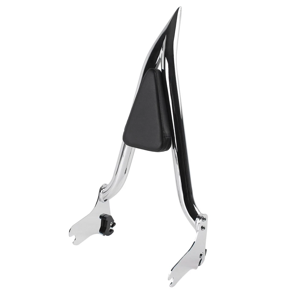22'' Chrome Backrest Sissy Bar For Harley Road King Electra Glide 1997-2008 - Image 3 of 4