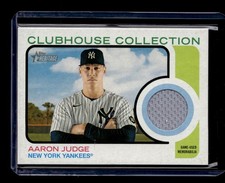 AARON JUDGE 2022 TOPPS HERITAGE CLUBHOUSE COLLECTION JERSEY PATCH YANKEES