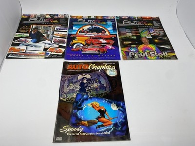 Auto Art Magazine Lot of 4 Pinstriping Graphics Custom Painting Airbrushing