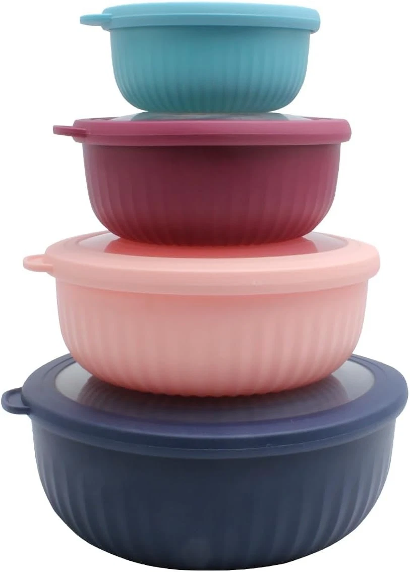 8 Piece Prep Bowls Set w/ Lids Wide Deep Nesting Mixing Bowls Navy
Opens in a new window or tab
