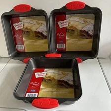 3 Duncan Hines Chef’s Touch Square Cake Pan 8” Non-stick