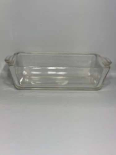 Vintage PYREX Handled Loaf Pan 212 Old Logo