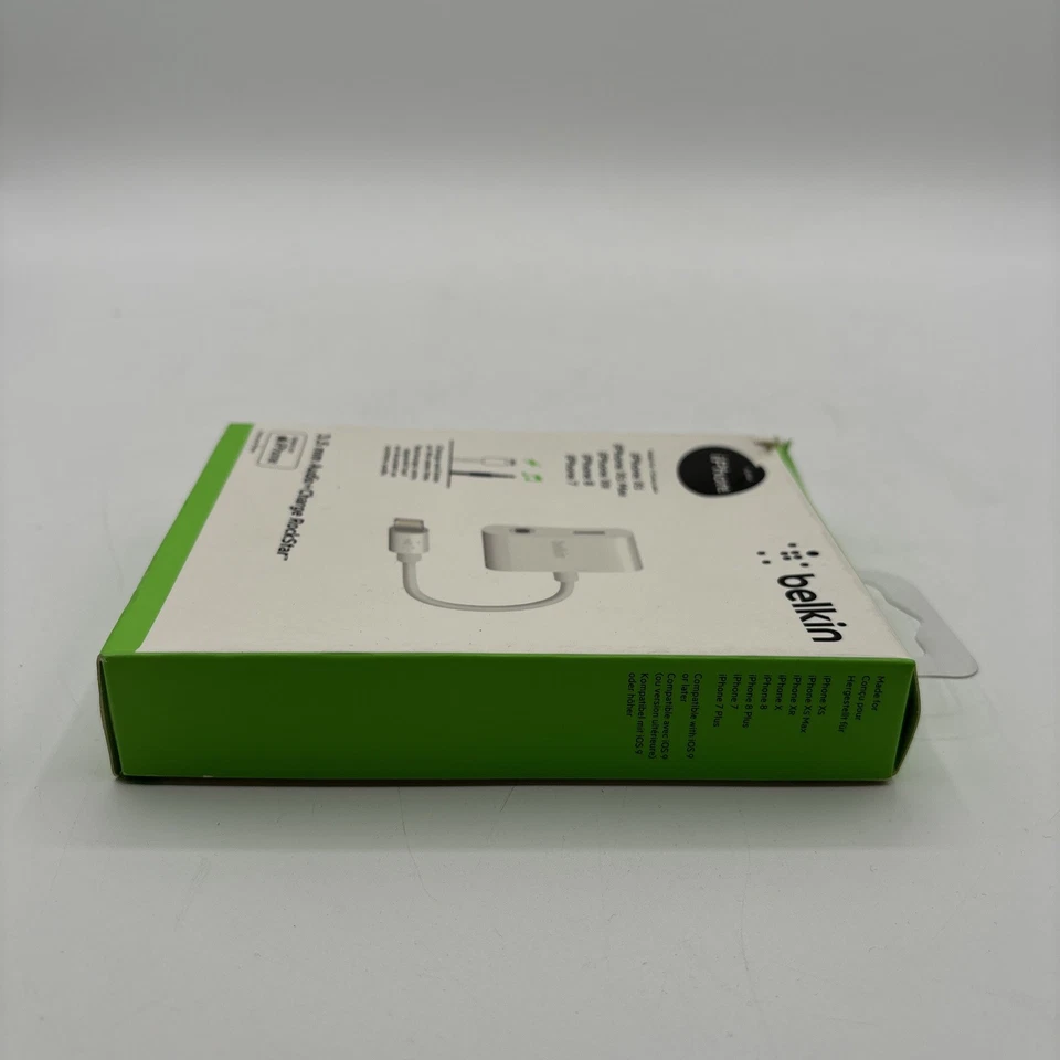 Nuevo Sellado Belkin Rockstar 3.5 MM Audio + Adaptador de Carga para iPhone Foto 3 de 4