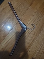 POLO Ralph Lauren Dark Brown Wooden Retail Store Curved Clothes Hanger