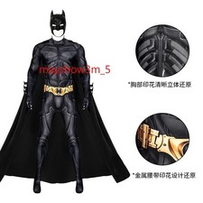 Costume Batman: Il Cavaliere Oscuro Batman Tuta Mantello Maschera Halloween Cosplay Regalo 