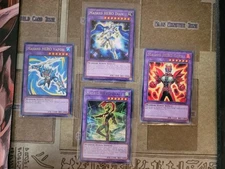 YUGIOH MASKED HERO GOKA + VAPOR +  BLAST + DIAN TOCH RARE UNLIMITED/1ST ED NM