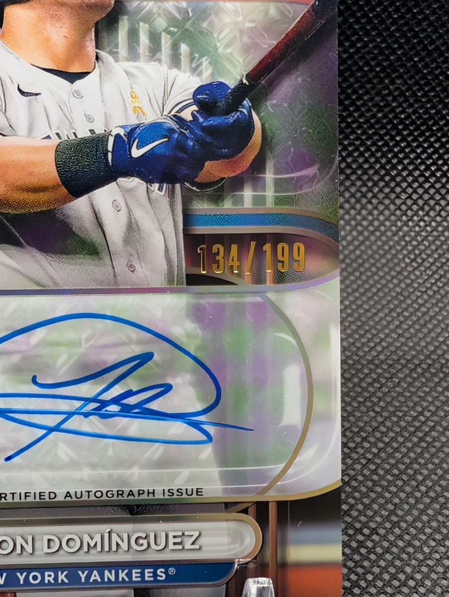 2024 Topps Tribute Jasson Dominguez RC /199 Tribute Autographs On 